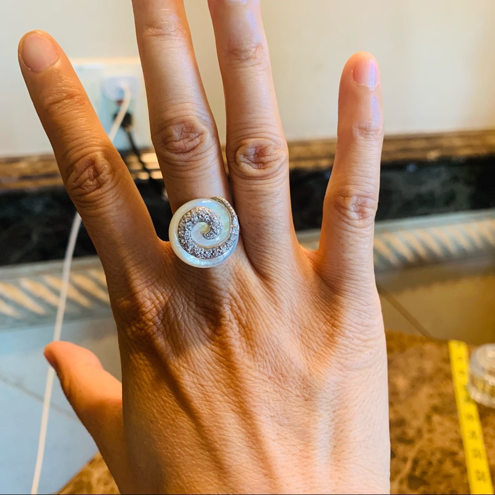 Vintage stamped 925 silver ring